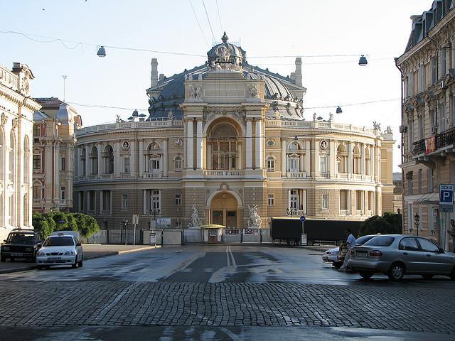 Opernhaus Odessa in der schönen, ukrainischen Hafenstadt Odessa