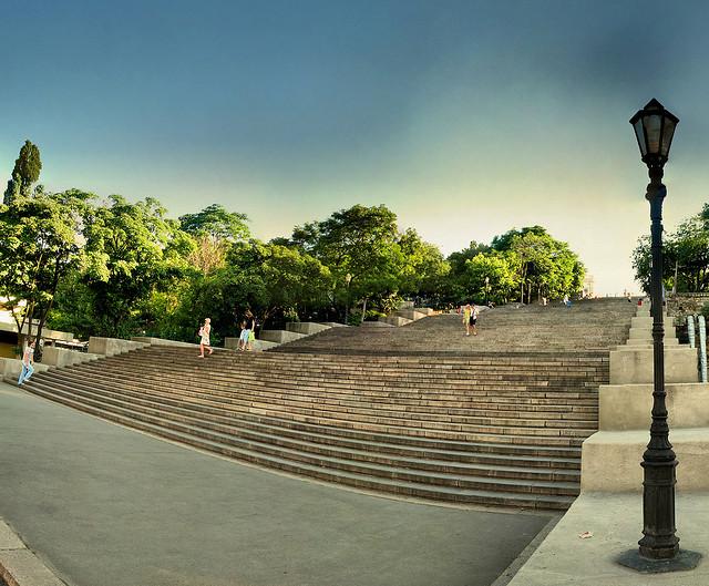 Die Potemkinsche Treppe - Wahrzeichen der ukrainischen Hafenstadt Odessa