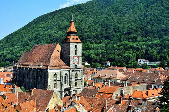 Die Altstadt von Brașov und die Schwarze Kirche von Brașov (Kronstadt)
