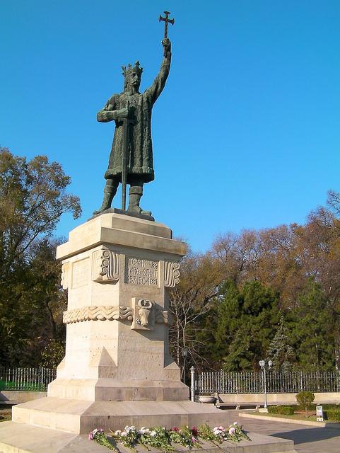 Statue des Ștefan cel Mare in Chișinău, der Hauptstadt der Republik Moldau